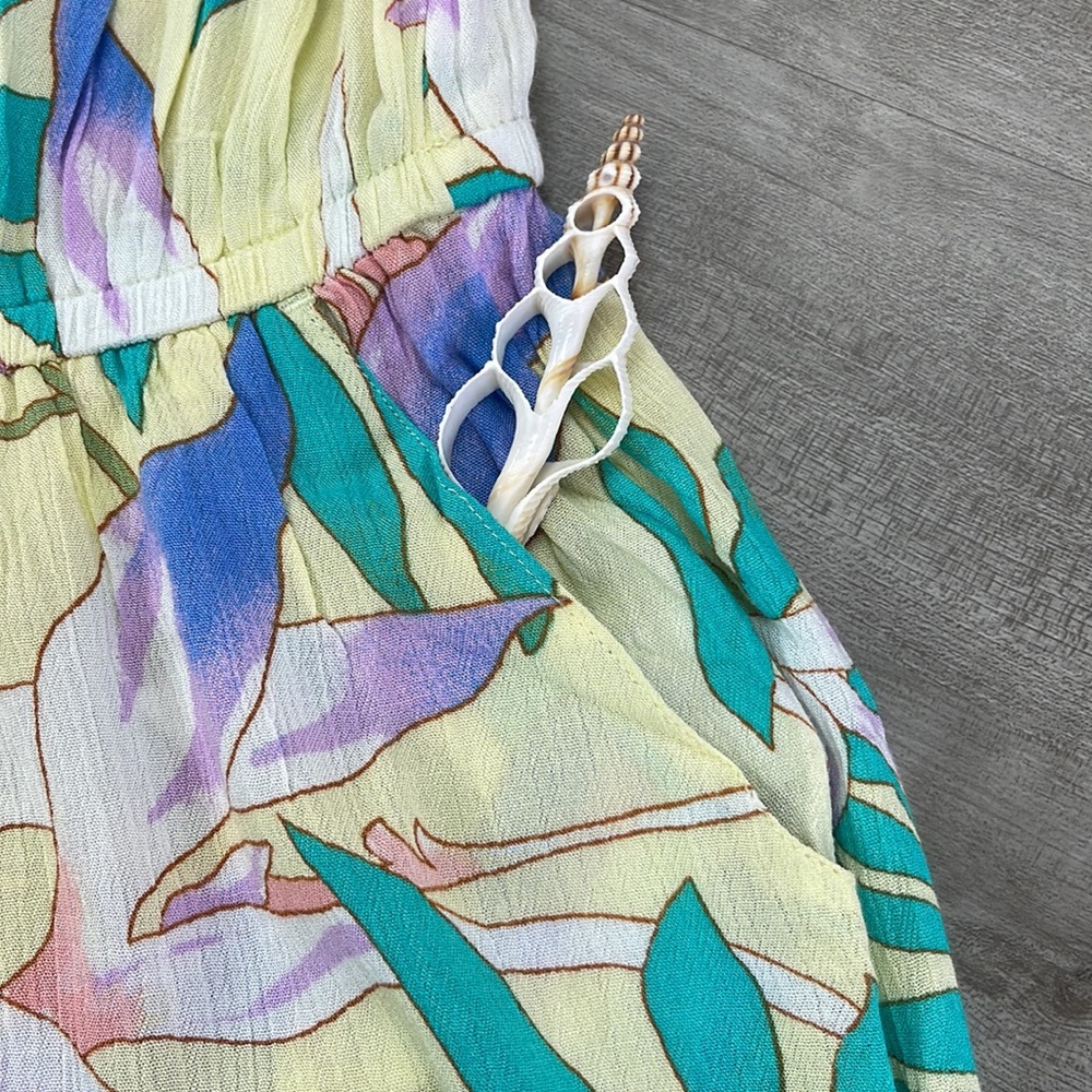 🔆BILLABONG🔆 POCKET FLOWER ROMPER COVER UP - Picture 9 of 12